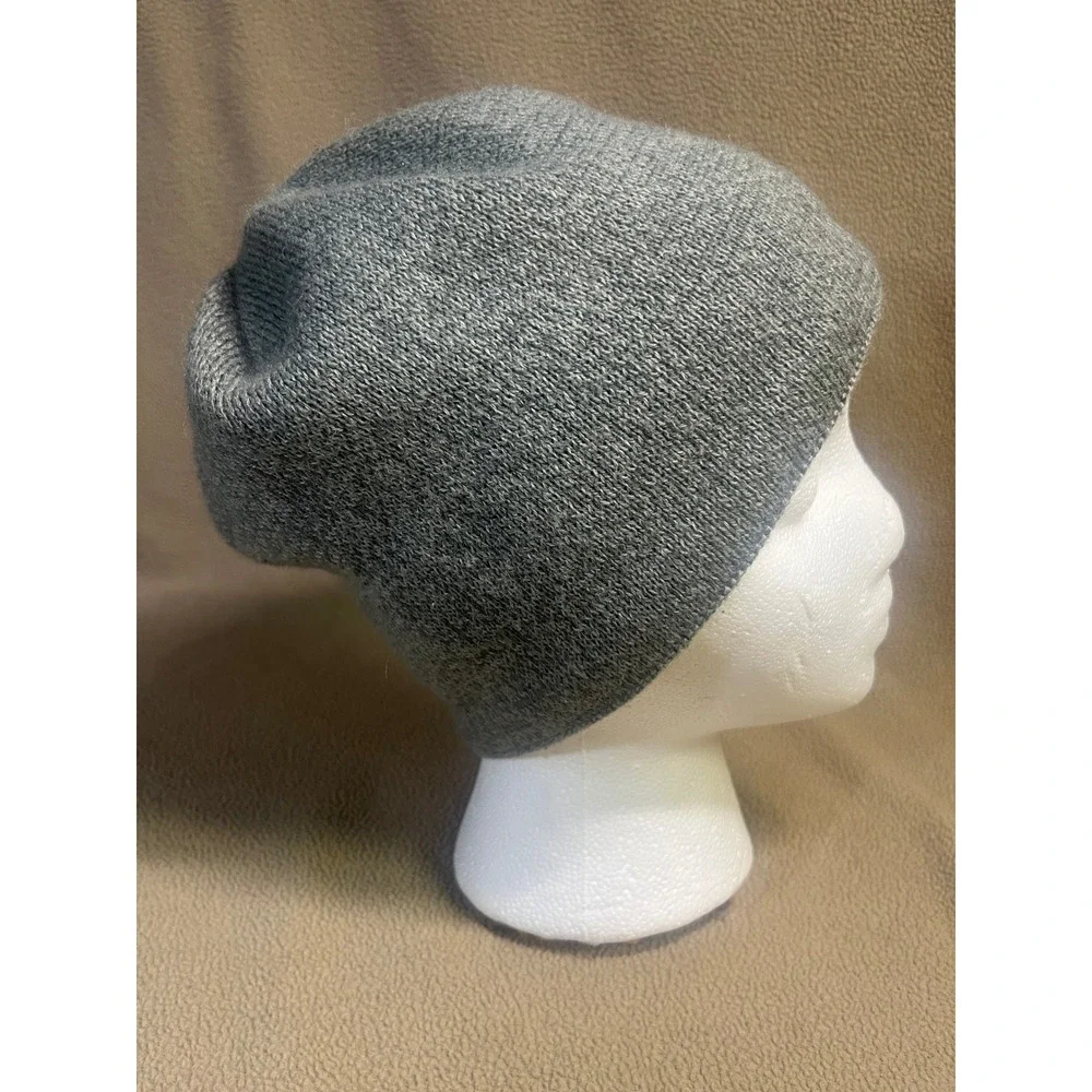 The North Face Grey Wool Blend Fleece‎ Lined Beanie Hat Unisex One Size NF0A3FJW